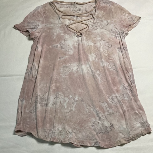 American Eagle Outfitters Soft & Sexy Short Sleeved Tshirt Juniors Size Medium - Picture 4 of 7